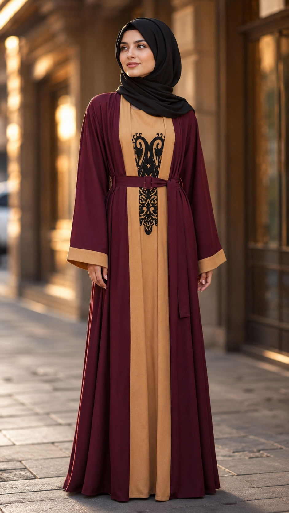 Hafsa 2-in-1 Abaya